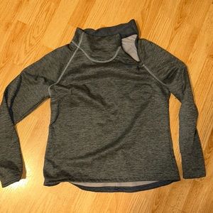 North face sweater with sideways zip